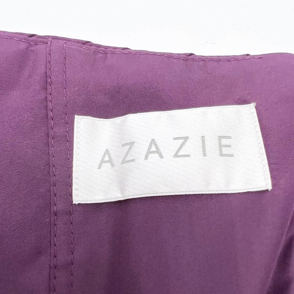 Azazie Gown Maxi Dress Formal Vibrant Purple Grape Bridesmaid Mother Of Bride - Picture 10 of 12